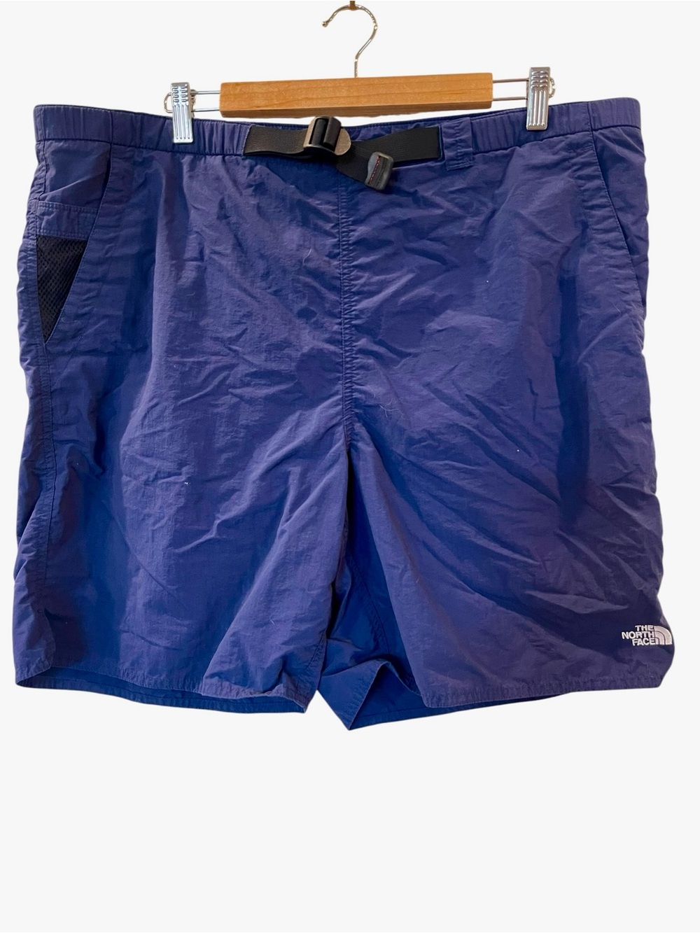 The North Face Swim Shorts Mens Blue Belted Lined Quick Dry Trunks Size: XL